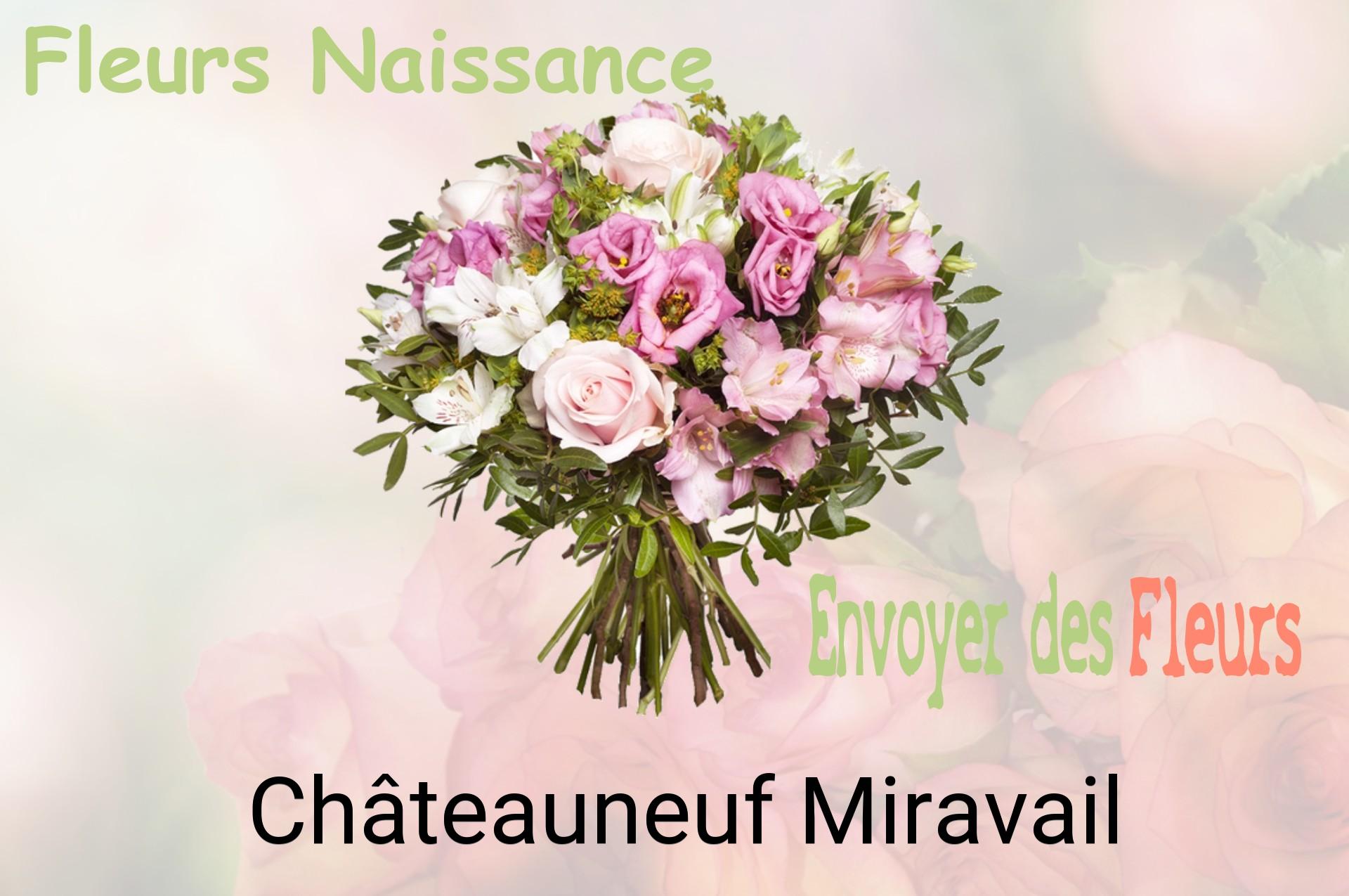 Bouquet de fleurs de naissance livré à Châteauneuf-Miravail